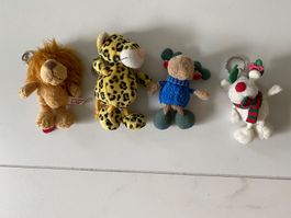 4 Schlüsselanhänger zusammen 3x NICI, 1x Sheepworld