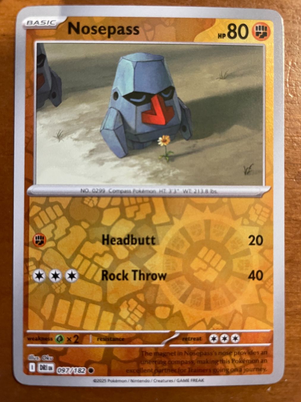 Pokémon Carte collezionabili: Pokemon Nosepass Reverse (Versand gratis) – Nuovo (secondo la descrizione) da Chur venduto da Angerson