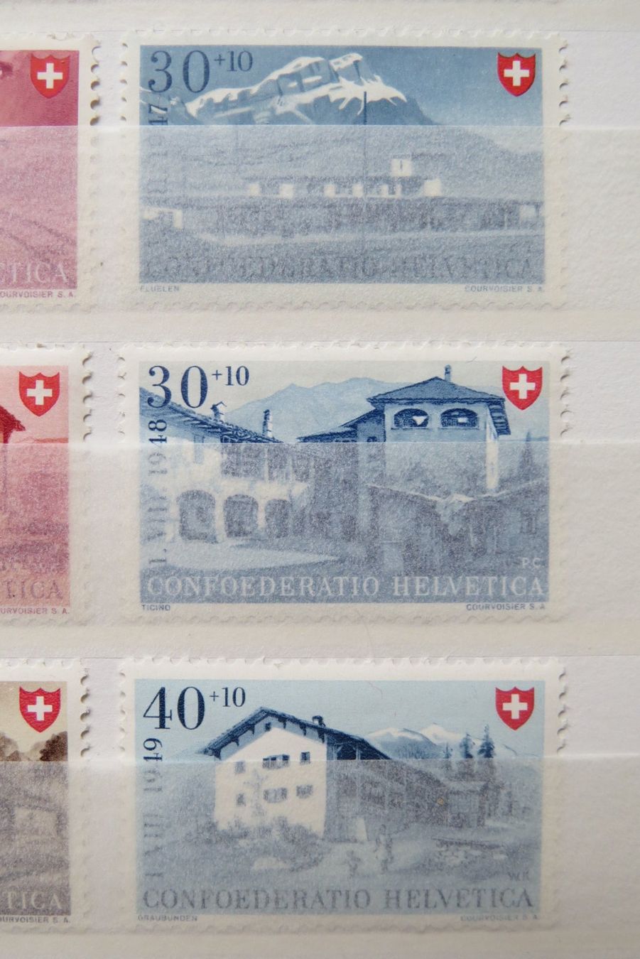 Tutti i francobolli: Sammlung PP 1938-1949 postfrisch ** komplett - SBK: 152.-. – Nuovo (secondo la descrizione) da Brunnen venduto da Kumari 5