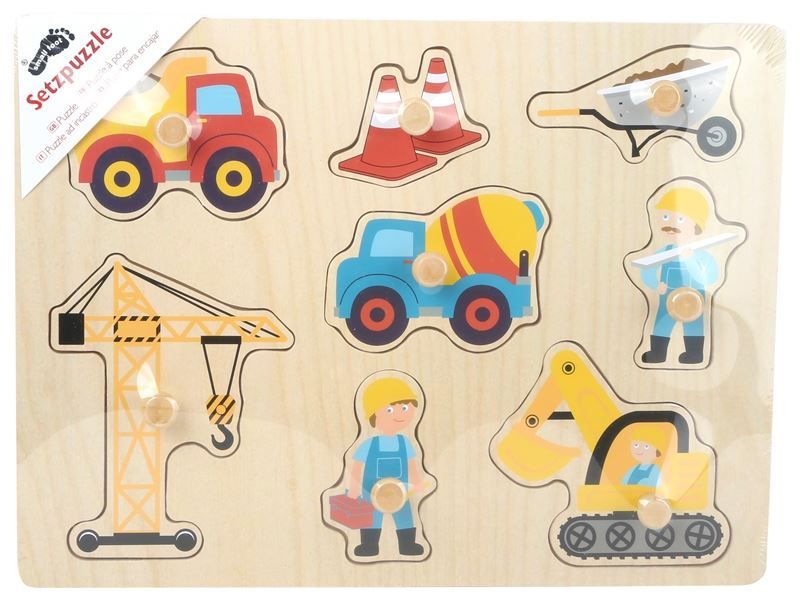 Puzzle: Setzpuzzle Baustelle Small Foot Design – Nuovo e nell'imballaggio originale da Wettingen venduto da Swala 2