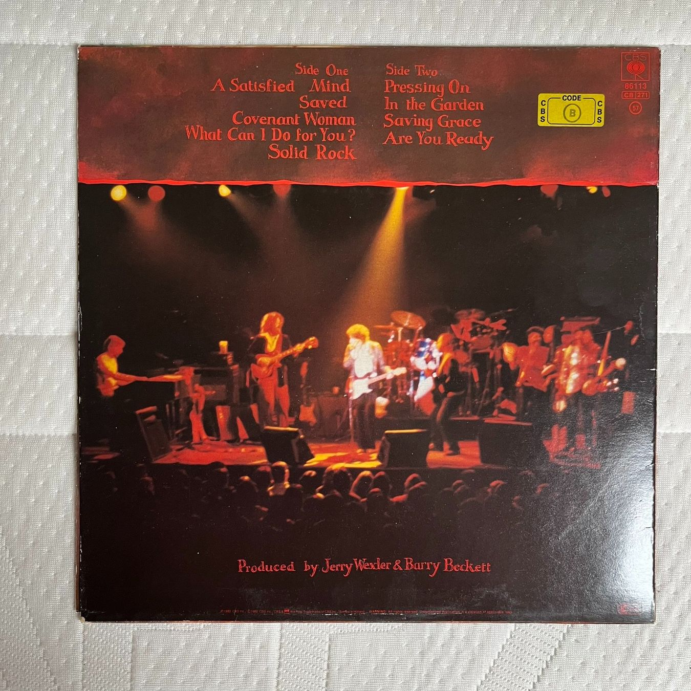 Vinyles: Bob Dylan ‎– Saved vinyl LP original 1980 pressing – D'occasion à Effretikon par ChrisLamberger 1