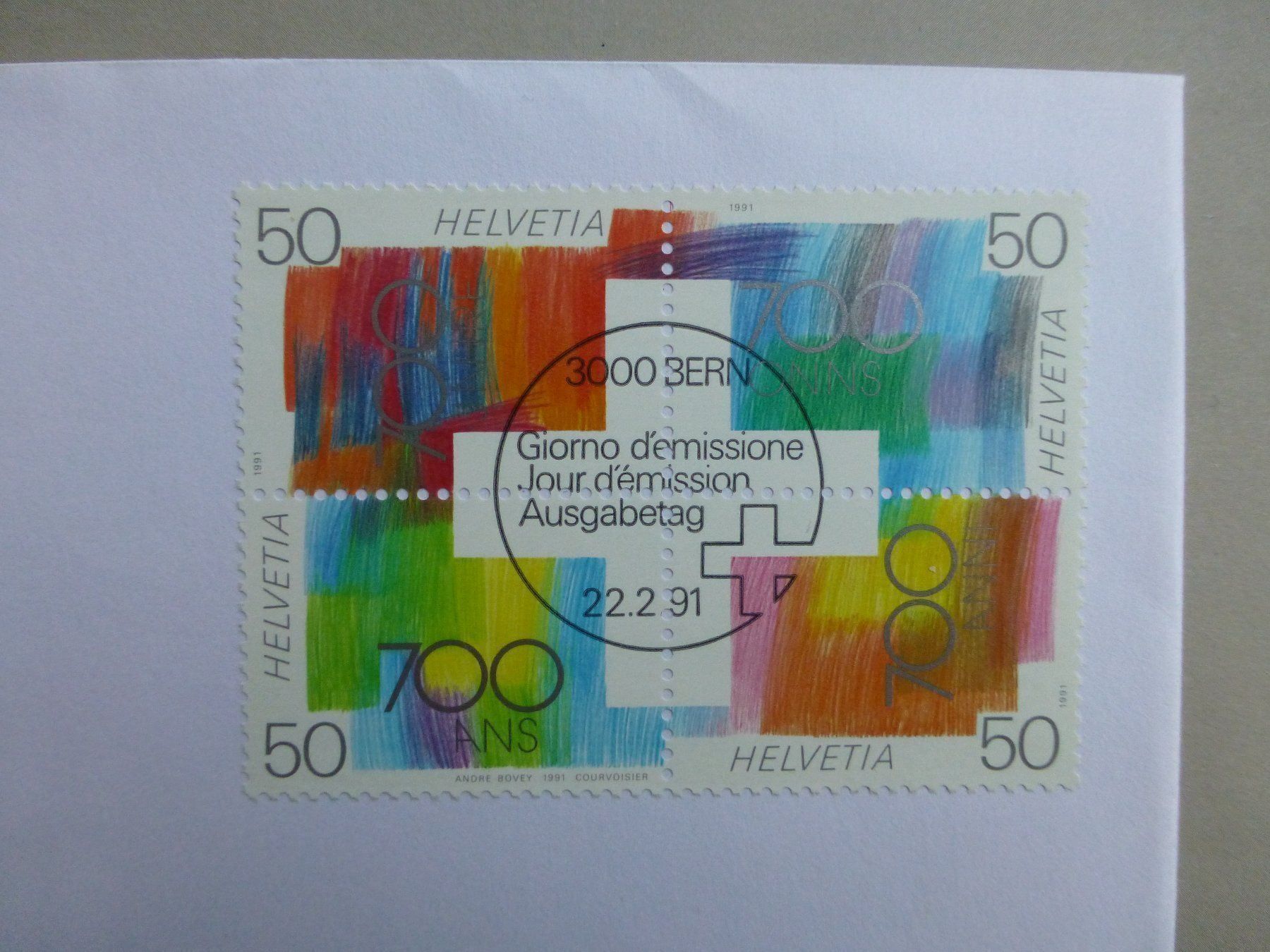 Tous les timbres: FDC 700 Jahre Eidgenossenschaft – D'occasion à Basel par Falconis 1