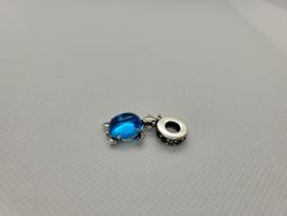 Charm "hellblaue Schildkröte" zu Pandora 925 Silber