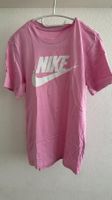 T-shirt Nike rosa con logo bianco taglia S