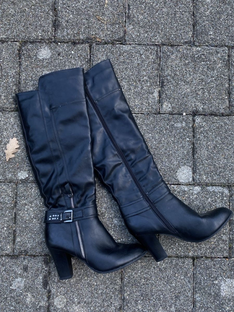 Scarpe da donna: Stiefel mit Absatz, Catwalk, Echtleder – Usato da Biberstein venduto da koempossible