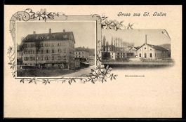 AK St. Gallen, Electricitätswerk, Gross & Klein Bäckerei und
