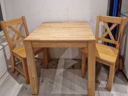 Tischset  massiv Buche