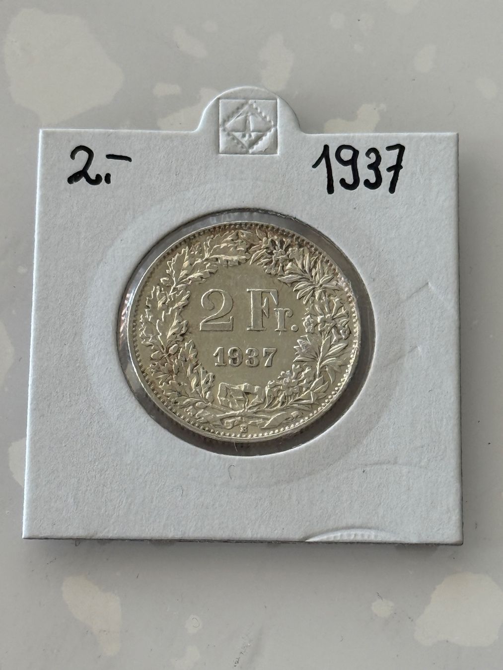 Alle Münzen: 2 Franken 1937  Rar – Gebraucht aus Wallisellen von SWISS_SILVER1