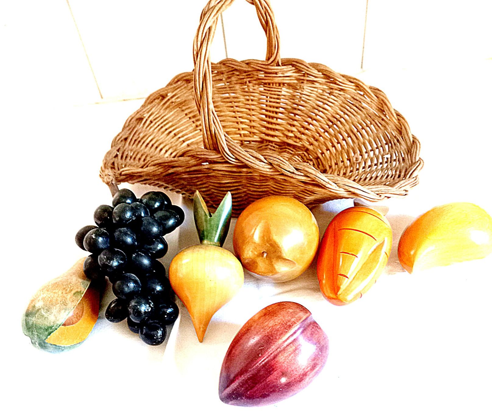 Tutte le decorazioni: Früchtekorb mit Holzfrüchte – Usato da Baar venduto da 2cvbaar 5