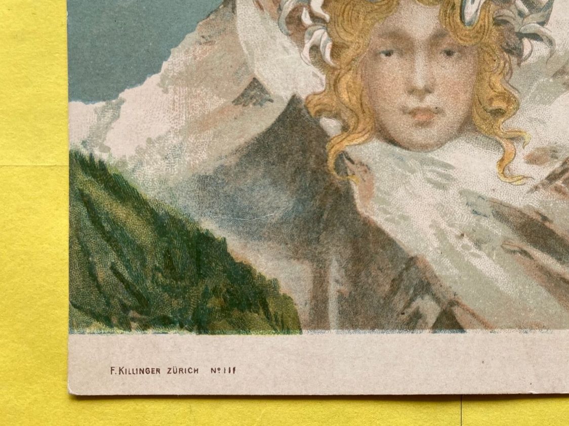 Cartoline postali: AK Eine Jungfrau ohne Gleichen, F.Killinger , Nr. 111 . – Nuovo (secondo la descrizione) da Grabs venduto da paggi01 3