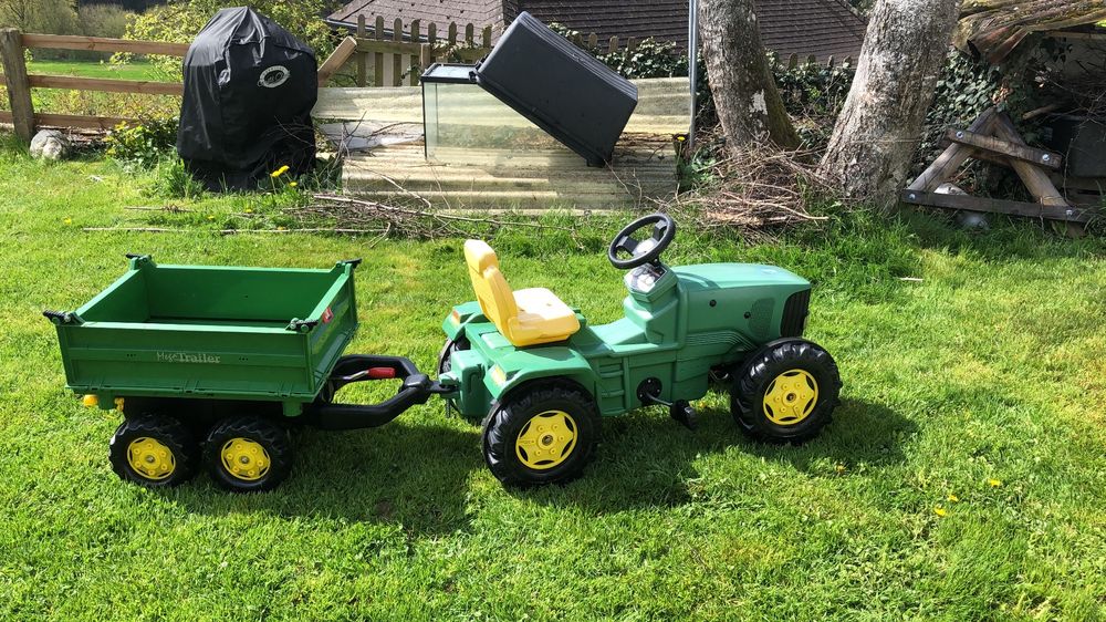 John Deere Traktor Mit Anhänger Für Kinder 🚜 | Kaufen Auf