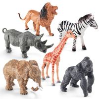 Tierfiguren-Set Afrika, 7-teilig aus Kunststoff, neu