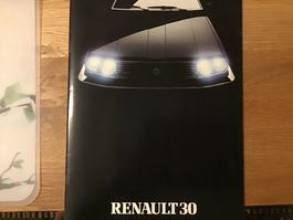 Renault 30 Verkaufsprospekt 26 Seiten Schöner Zustand