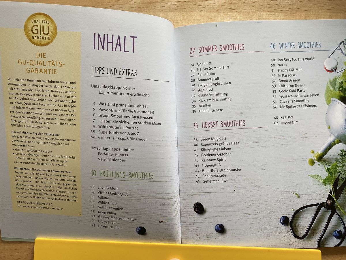 Livres: Grüne Smoothies GU Küchenratgeber – D'occasion à Schwarzenburg par Michellu 4