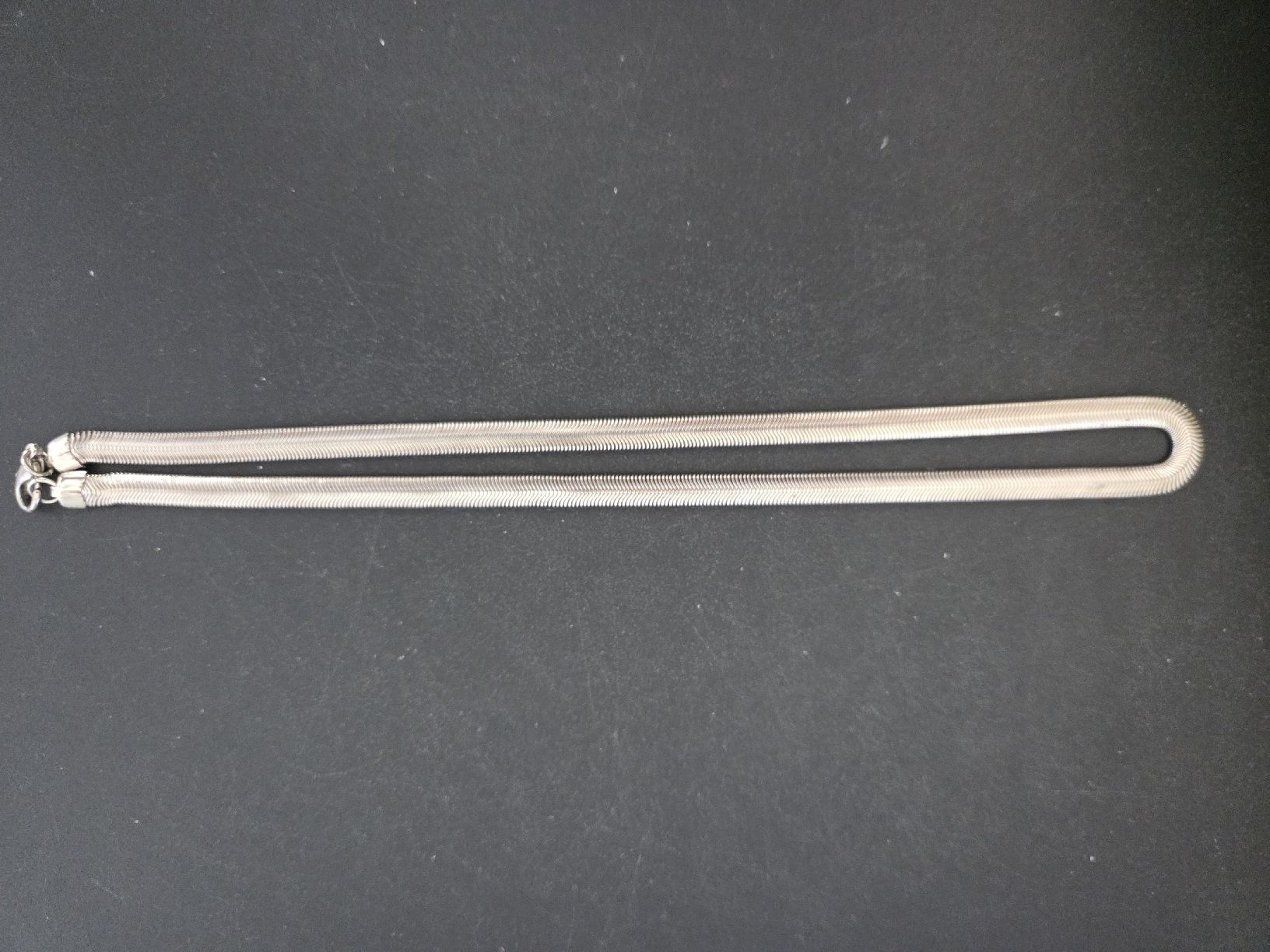 Catenine: Collier argenté, très fin maillage mobile – Usato da Territet venduto da Cenh 3