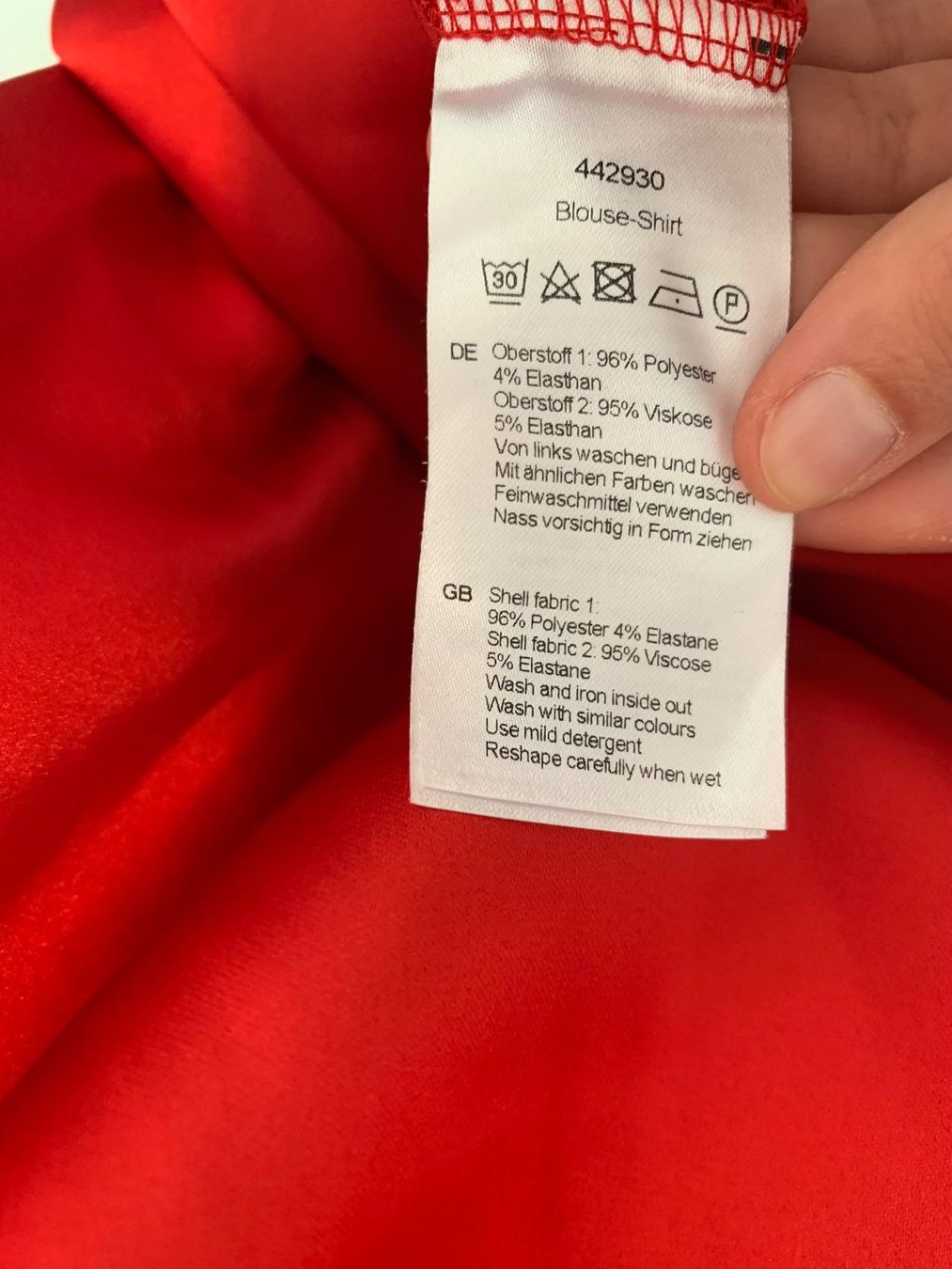 Camicette: Judith Williams Shirt Bluse rot Gr. 52 / XXL – Usato da Fislisbach venduto da KolibriSecondhand 8