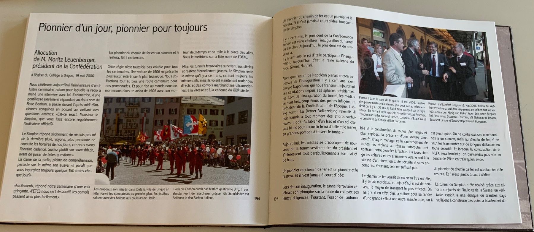 Libri: 100 Jahre Simplontunnel - Georges Tscherrig – Usato da Crans-Montana venduto da plainemorte 2