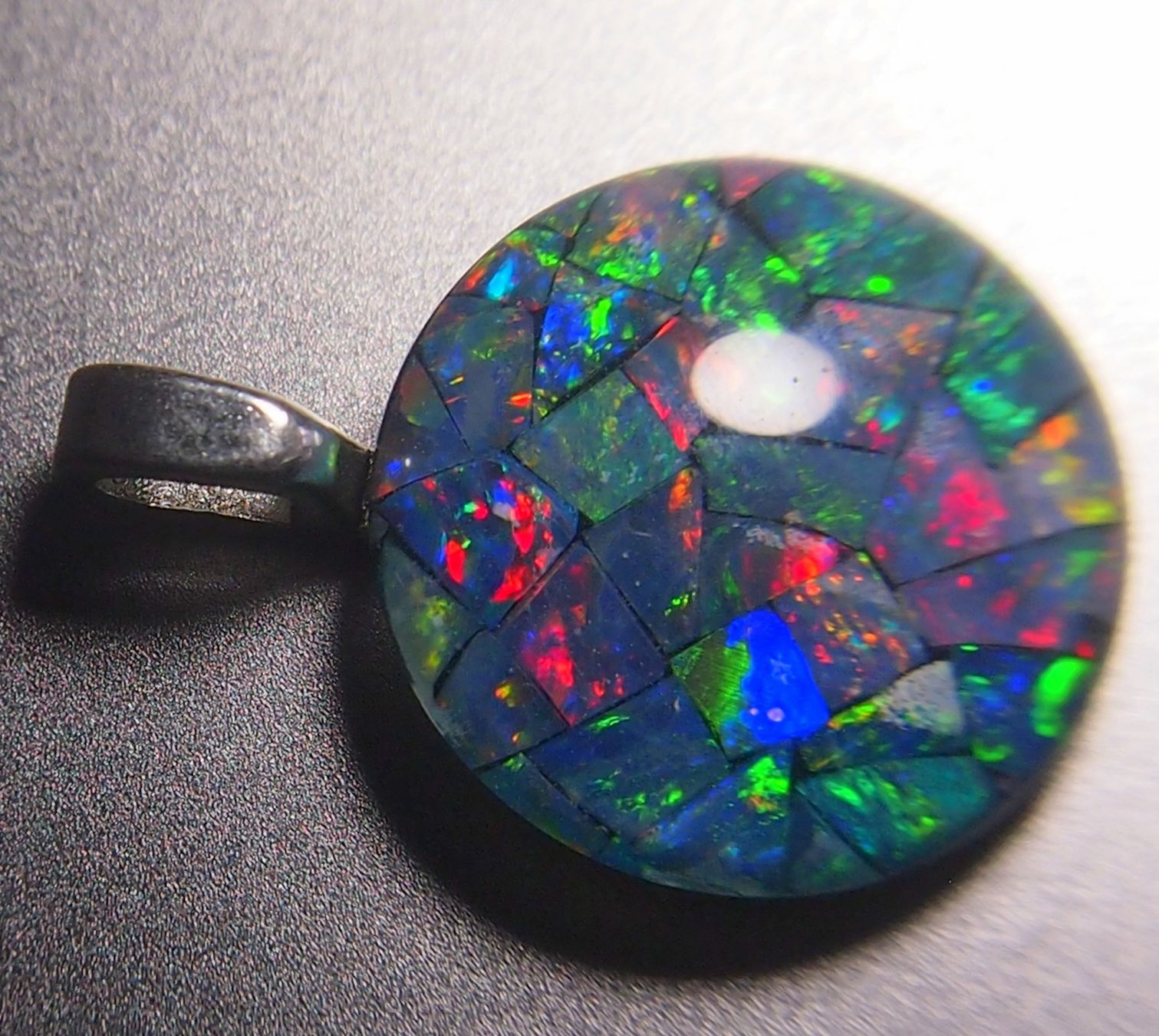 Pietre preziose: 11,7 CTS QUALITY STUNNING MOSAIK-OPAL AAA – Nuovo e nell'imballaggio originale da Reinach BL venduto da Marblue 2
