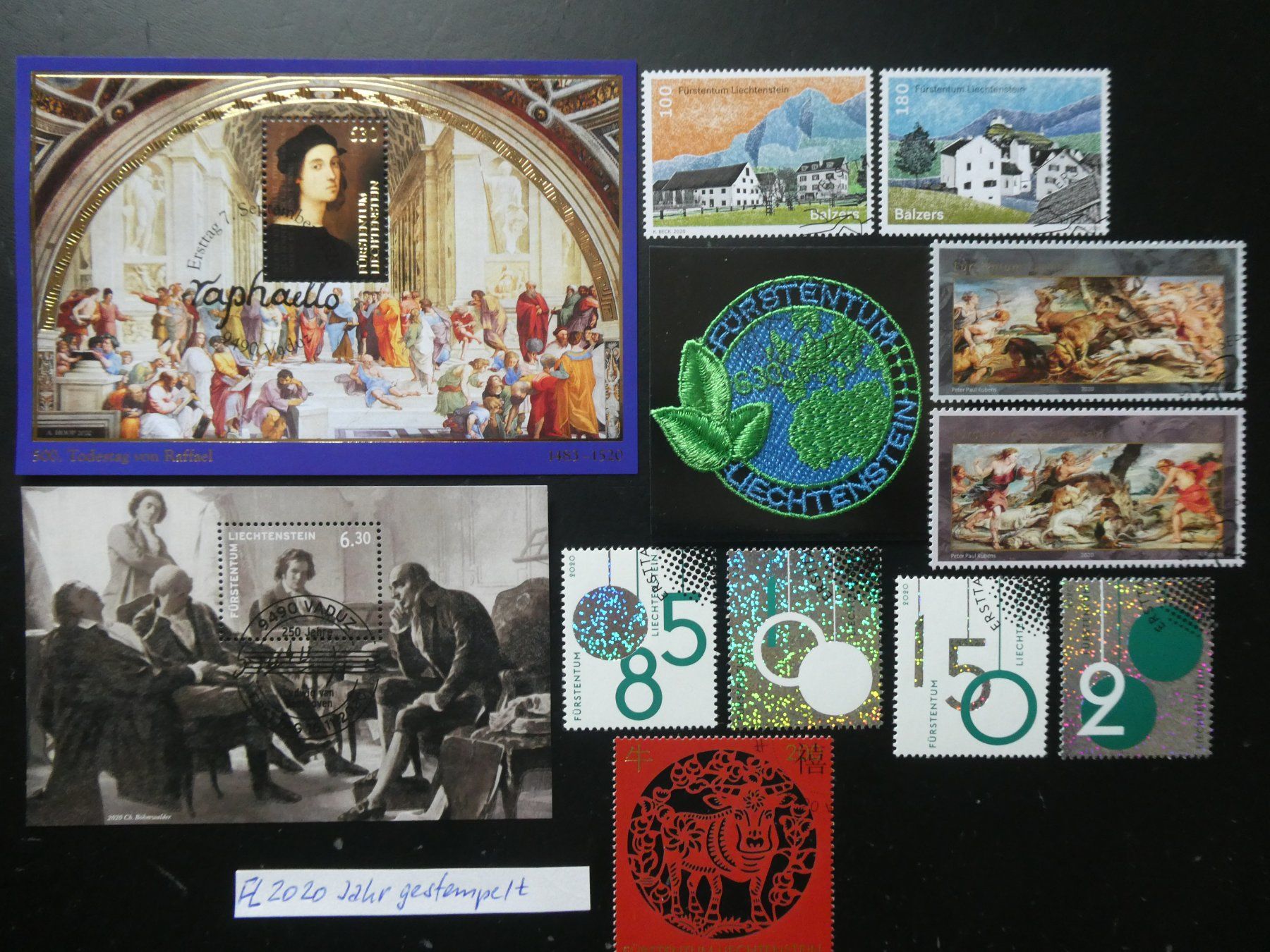 Alle Briefmarken: FL 2020 Jahr gestempelt – Gebraucht aus Lausen von Herbamare01 1