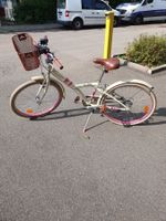 Vélo enfant rose et blanc avec panier, 20 pouces, bon état