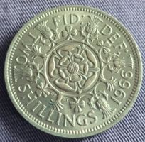 Münze 2 Schilling Grossbritannien 1966 Elizabeth II