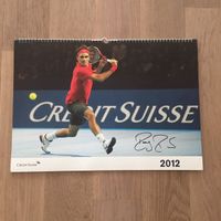 Roger Federer Kalender Autogramm Credit Suisse ORIGINAL