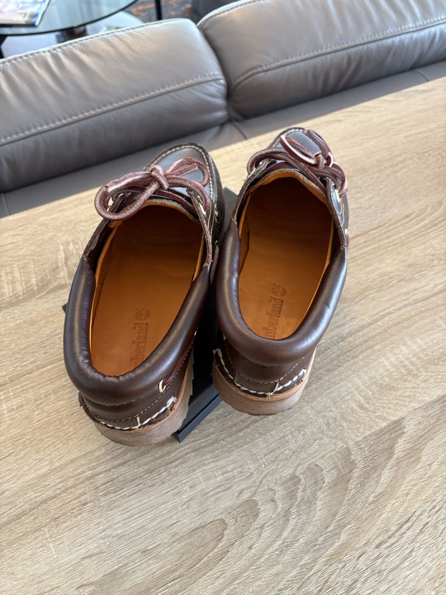 Timberland Scarpe da uomo: Timberland Authentics 3 Eye Classic - Bootsschuh - Braun – Nuovo (secondo la descrizione) da Zürich venduto da Noki__ 3