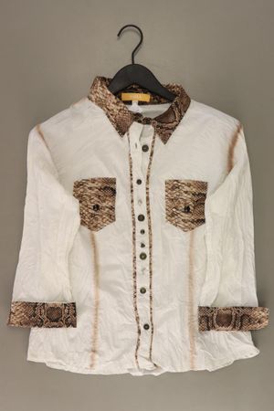 Biba Regular Bluse Gr. 40 3/4 Ärmel weiß