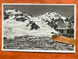 Diavolezza-Hütte mit Bellavista, Crast‘agüzza u. Piz Bernina