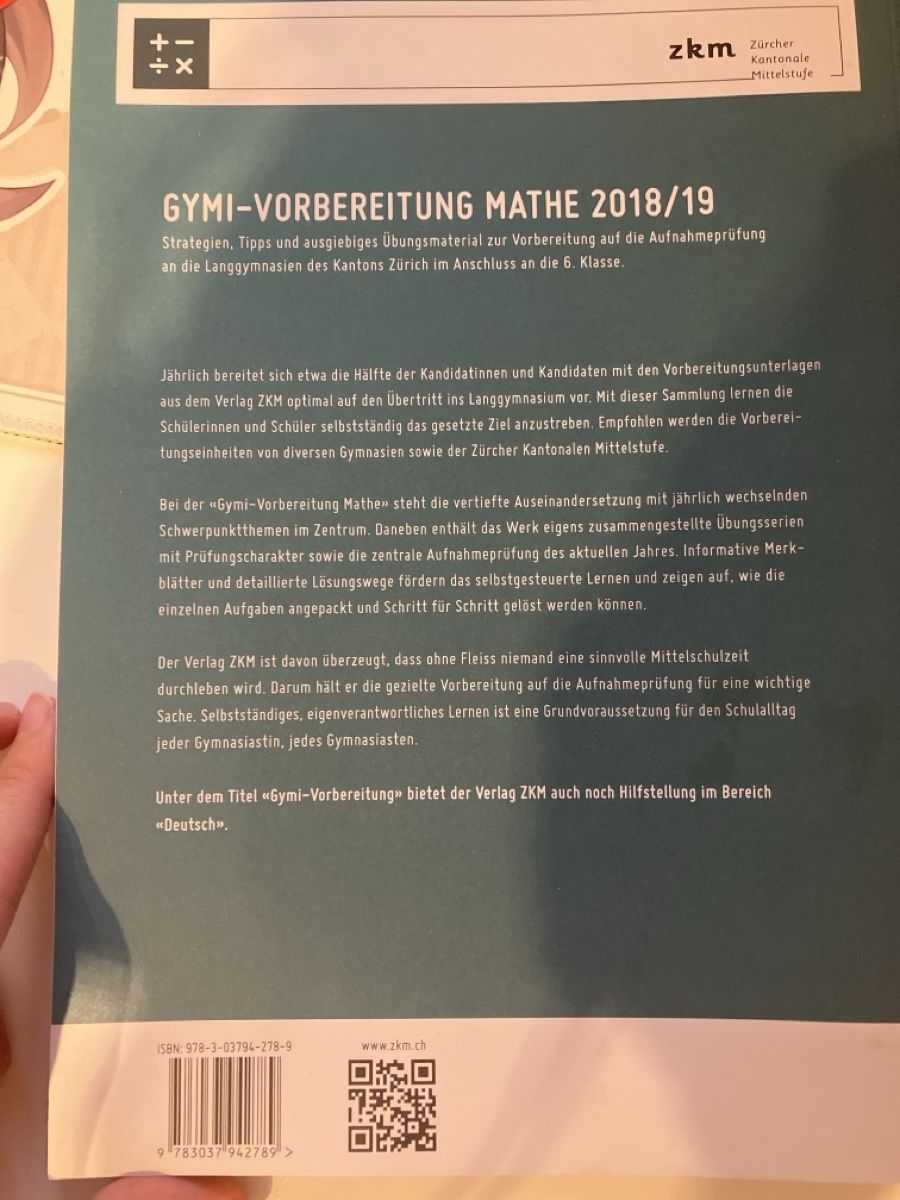 Libri: Gymi-Vorbereitung Mathe 2018/19 – Usato da Nürensdorf venduto da Santoryuu 1