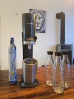 SodaStream inkl. 3 Glasflaschen und 2 CO₂-Zylindern