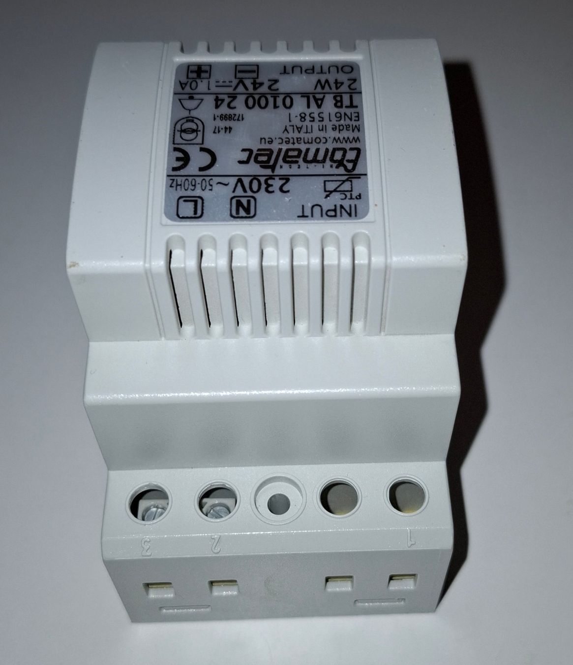 Componenti elettronici: Comatec EB/AP-Sonnerietransformator 230VAC/24VDC 24VA – Usato da St. Gallen venduto da WWL 3