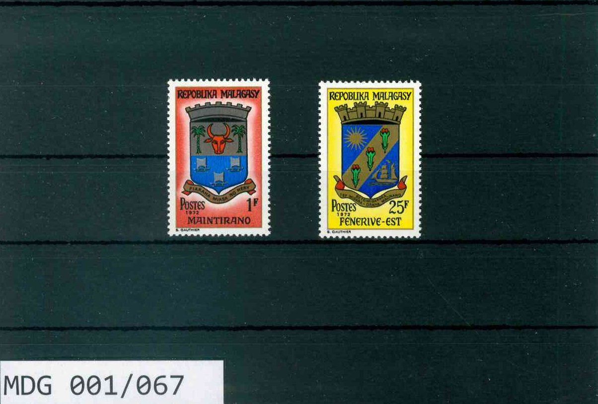 Tutti i francobolli: MADAGASKAR 2 BRIEFMARKEN WAPPEN – Nuovo (secondo la descrizione) da Marly venduto da Stampfinder