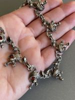 BAS Blachian Kette 42cm floral prächtig aufwändig gestaltet