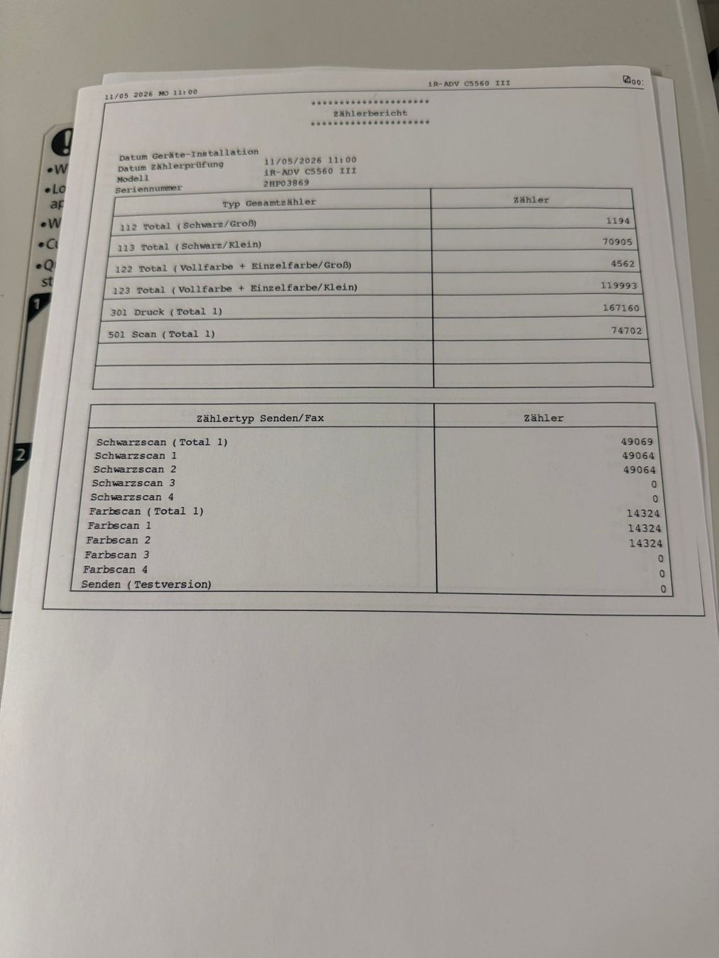 Canon Stampanti: Canon imageRUNNER ADVANCE C5560i III A3 Farb-Multidrucker – Usato da Dottikon venduto da refurbished-IT 5