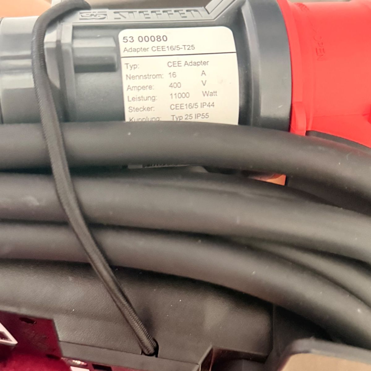 Alimentazione elettrica: Max Hauri Construct Line 4×T25 + Steffen CEE-Adapter – Neu – Nuovo e nell'imballaggio originale da Zwingen venduto da gam_85df 1