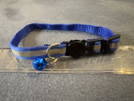 *** Schönes dunkelblaues Reflektierendes Katzenhalsband ***
