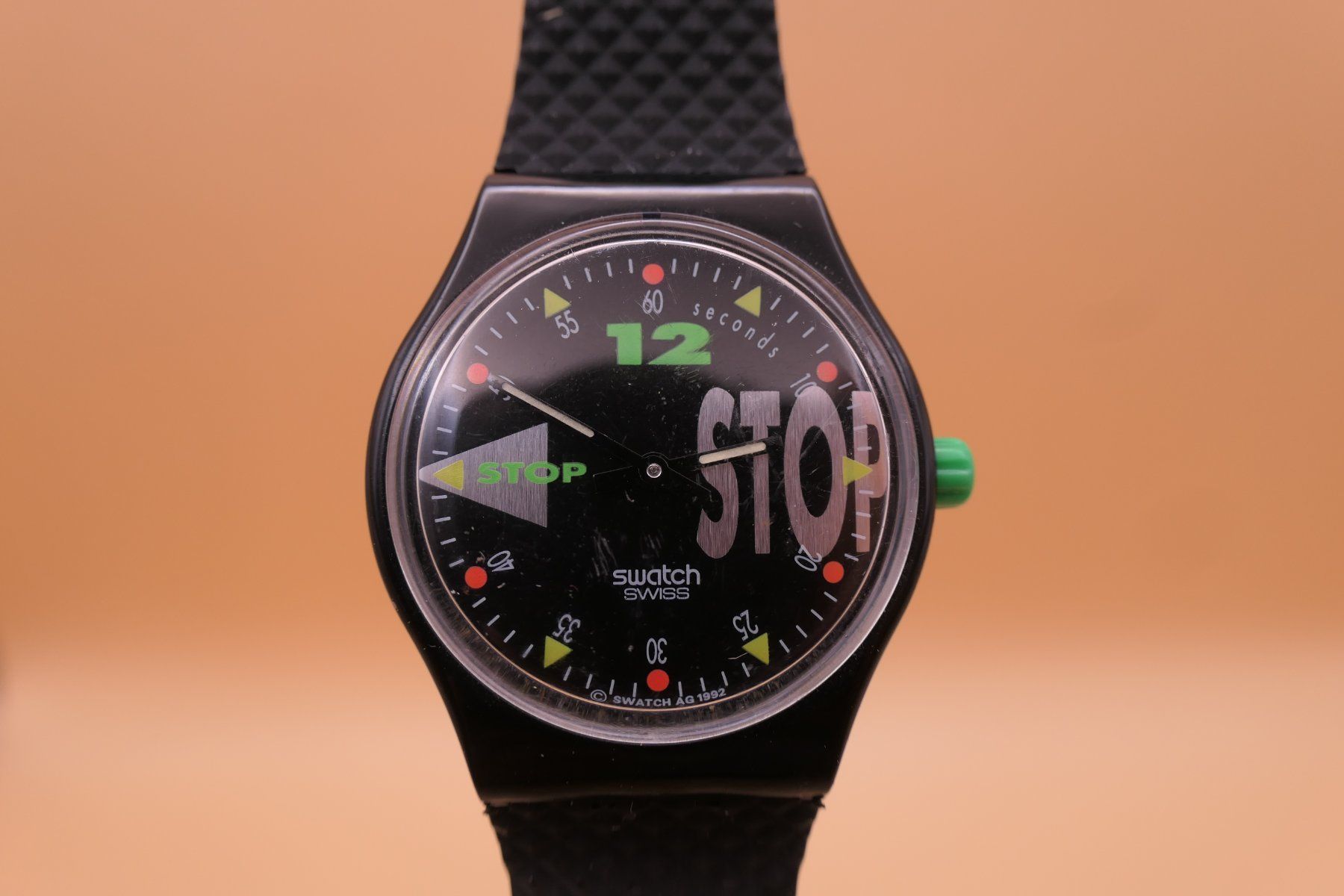 Swatch Orologi: Swatch Stop "NIGHTSHIFT" SSB101, neue Batterie – Usato da Thun venduto da CHRONOTIKA