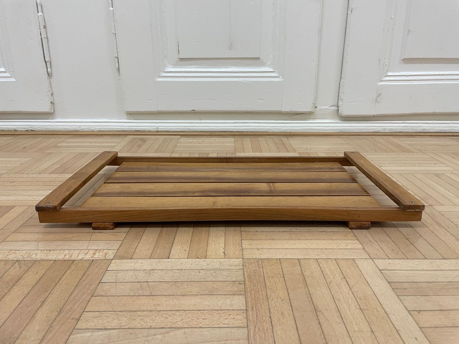Piatti di portata: Vintage Holztablett gradlinig Serviertablett Latten Tablett – Usato da Zürich venduto da Vintagewiesel 4