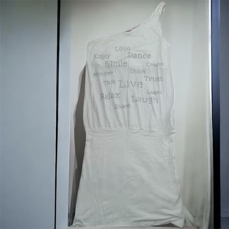 Sommerkleid, weiss, Gr. XS, One-Shoulder, toller Zustand!