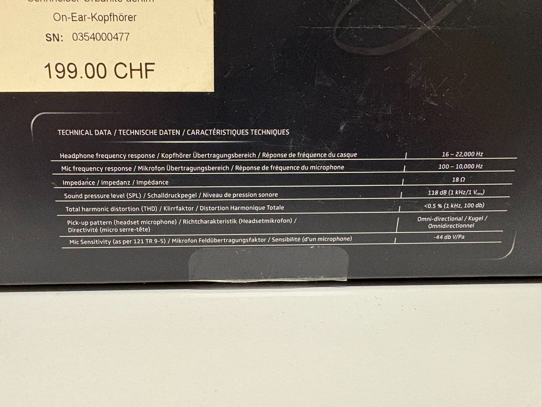 Sennheiser Cuffie: Sennheiser Urbanite denim On-Ear-Kopfhörer – Nuovo (secondo la descrizione) da Hochdorf venduto da av-electronics 8