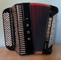 Akkordeon ROWI 4 chörig mit Cassotto, schwarz guter Zustand