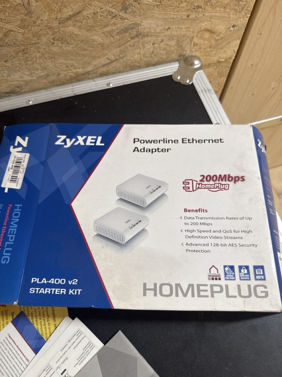 Zyxel Unità & Adattatore: ZyXEL PLA-400 v2 Starter Kit Powerline Ethernet Adapter – Nuovo e nell'imballaggio originale da Goldingen venduto da DDietziker