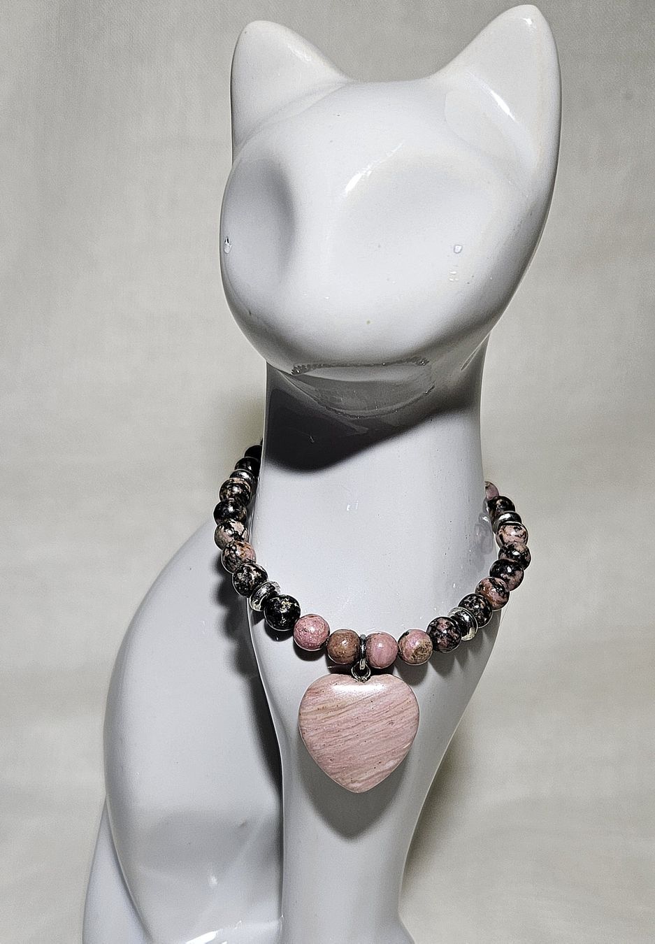 Bracciali & Braccialetti: Rhodonit-Herz Armk. - Spendenaktion – Nuovo (secondo la descrizione) da Unterkulm venduto da Nachtigall 2