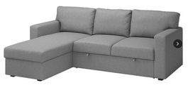 3-er Bettsofa mit Récamiere links