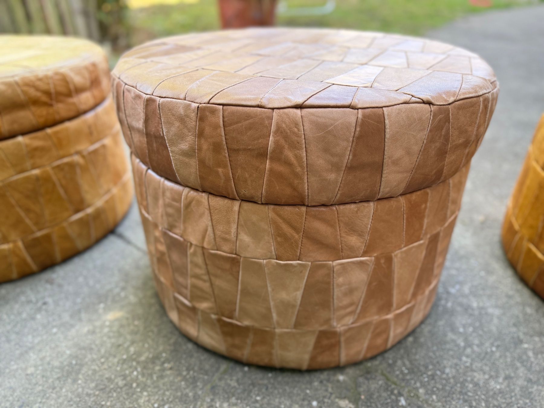 Hocker: Hocker Truhe Pouf // Leder // B – Gebraucht aus Schinznach-Dorf von mix 7