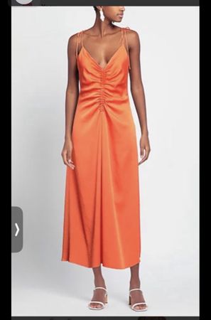 Sandro Sommerkleid orange Grösse 34 neuwertig
