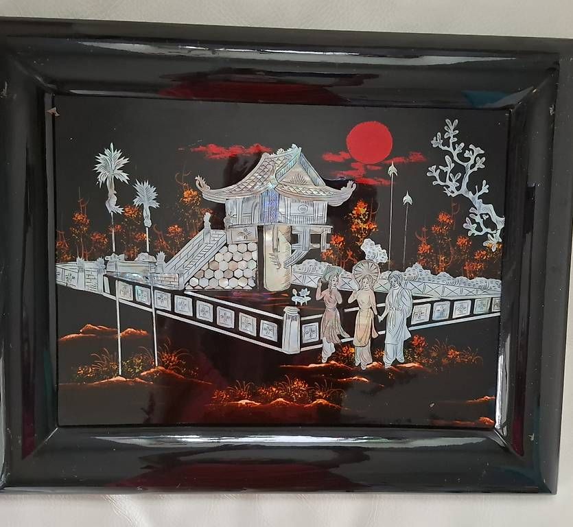 Posters & Illustrations: Asia Perlmutt Bild, Lackkunst – D'occasion à Nussbaumen AG par Carina66