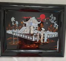 Asia Perlmutt Bild, Lackkunst