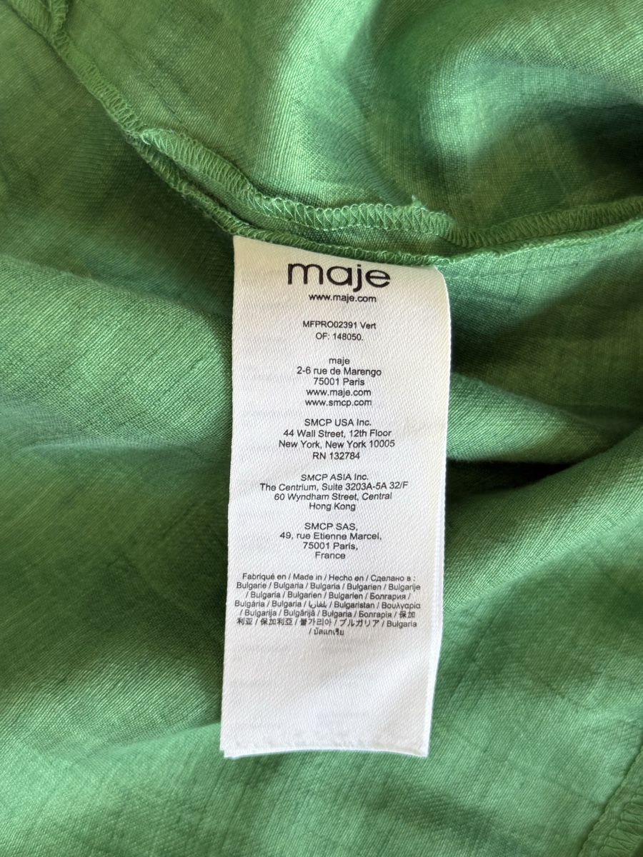 Maje Vestiti: Robe en lin Maje vert taille - 36  – Nuovo (secondo la descrizione) da Genève venduto da iry_67wr 6